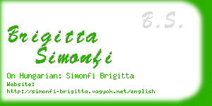 brigitta simonfi business card